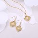 Wholesale Classic Gold Plant Jewelry Set TGGPJS254 0 small