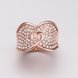 Wholesale Romantic Rose Gold Round Rhinestone Jewelry Set TGGPJS447 1 small