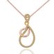 Wholesale Romantic Rose Gold Water Drop Rhinestone Jewelry Set TGGPJS100 0 small