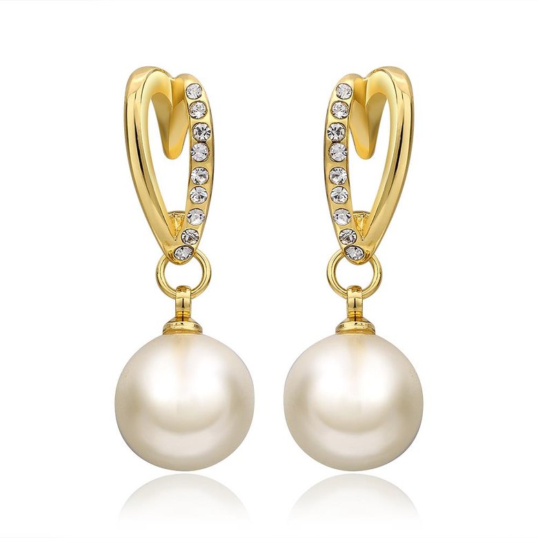Wholesale Romantic 24K Gold Water Drop Pearl Jewelry Set TGGPJS185 0