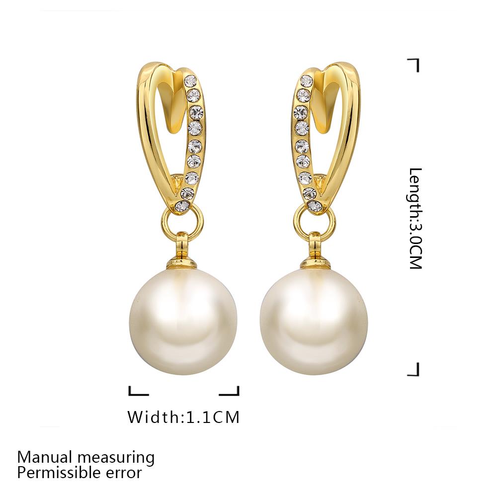 Wholesale Romantic 24K Gold Water Drop Pearl Jewelry Set TGGPJS185 1