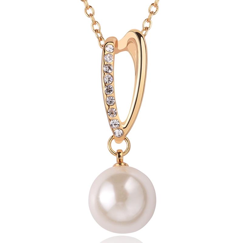Wholesale Romantic 24K Gold Water Drop Pearl Jewelry Set TGGPJS185 2