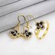 Wholesale Classic 24K Gold Plant Rhinestone Jewelry Set TGGPJS373 0 small