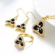 Wholesale Classic 24K Gold Plant Rhinestone Jewelry Set TGGPJS408 0 small