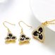 Wholesale Classic 24K Gold Plant Rhinestone Jewelry Set TGGPJS410 2 small