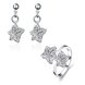 Wholesale Trendy Silver Plant CZ Jewelry Set TGSPJS368 0 small