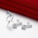 Wholesale Trendy Silver Plant CZ Jewelry Set TGSPJS368 1 small