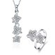Wholesale Trendy Silver Plant CZ Jewelry Set TGSPJS372 0 small