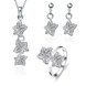 Wholesale Trendy Silver Plant CZ Jewelry Set TGSPJS376 0 small