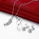 Wholesale Trendy Silver Plant CZ Jewelry Set TGSPJS376 1 small