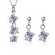 Wholesale Trendy Silver Plant CZ Jewelry Set TGSPJS380 0 small