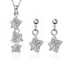 Wholesale Trendy Silver Plant CZ Jewelry Set TGSPJS380 3 small