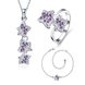 Wholesale Trendy Silver Plant CZ Jewelry Set TGSPJS392 2 small