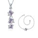 Wholesale Trendy Silver Plant CZ Jewelry Set TGSPJS396 2 small