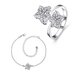 Wholesale Trendy Silver Plant CZ Jewelry Set TGSPJS399 0 small