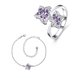Wholesale Trendy Silver Plant CZ Jewelry Set TGSPJS399 2 small