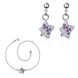 Wholesale Trendy Silver Plant CZ Jewelry Set TGSPJS403 4 small