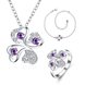 Wholesale Trendy Silver Plant Glass Jewelry Set TGSPJS417 0 small