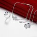 Wholesale Trendy Silver Plant Glass Jewelry Set TGSPJS417 2 small