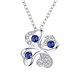 Wholesale Trendy Silver Plant Glass Jewelry Set TGSPJS417 3 small