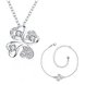 Wholesale Trendy Silver Plant Glass Jewelry Set TGSPJS437 0 small