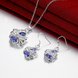 Wholesale Trendy Silver Plant Glass Jewelry Set TGSPJS490 2 small