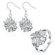 Wholesale Trendy Silver Plant Glass Jewelry Set TGSPJS012 2 small