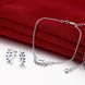 Wholesale Trendy Silver Plant CZ Jewelry Set TGSPJS504 3 small