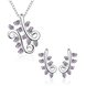 Wholesale Trendy Silver Plant CZ Jewelry Set TGSPJS524 1 small