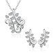 Wholesale Trendy Silver Plant CZ Jewelry Set TGSPJS524 3 small