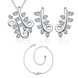 Wholesale Trendy Silver Plant CZ Jewelry Set TGSPJS534 4 small