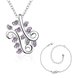 Wholesale Trendy Silver Plant CZ Jewelry Set TGSPJS544 4 small