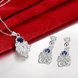 Wholesale Romantic Silver Plant CZ Jewelry Set TGSPJS663 1 small