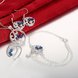 Wholesale Classic Silver Round CZ Jewelry Set TGSPJS016 0 small