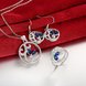 Wholesale Classic Silver Round CZ Jewelry Set TGSPJS677 3 small