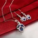 Wholesale Romantic Silver Plant CZ Jewelry Set TGSPJS712 0 small