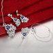 Wholesale Classic Silver Plant CZ Jewelry Set TGSPJS724 0 small