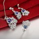 Wholesale Classic Silver Plant CZ Jewelry Set TGSPJS727 0 small