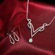 Wholesale Romantic Silver Plant White Crystal Jewelry Set TGSPJS813 4 small
