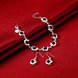 Wholesale Trendy Silver Water Drop Jewelry Set TGSPJS486 0 small