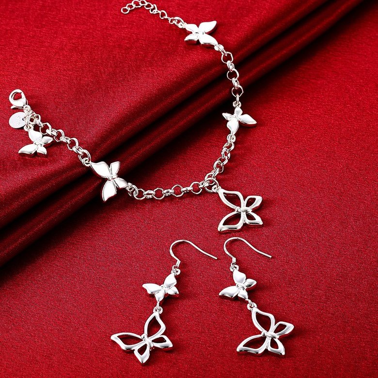 Wholesale Trendy Silver Animal Jewelry Set TGSPJS515 0