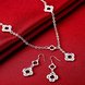 Wholesale Trendy Silver Plant Jewelry Set TGSPJS530 0 small