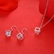 Wholesale Trendy Silver CZ Jewelry Set TGSPJS071 0 small