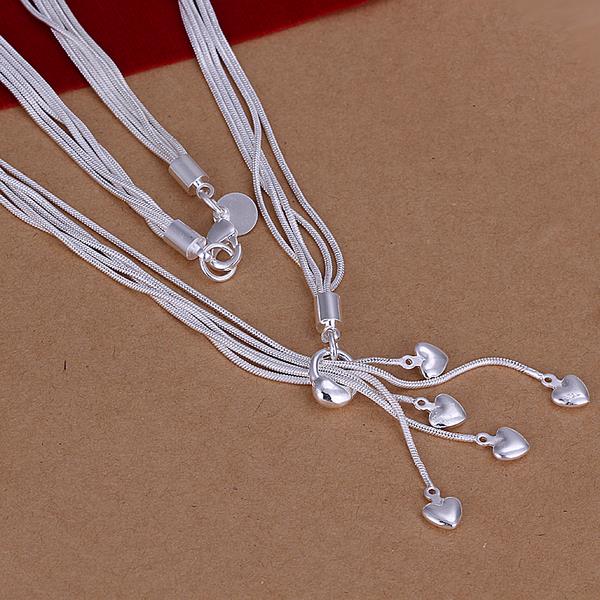 Wholesale Trendy Silver Heart Jewelry Set TGSPJS294 1