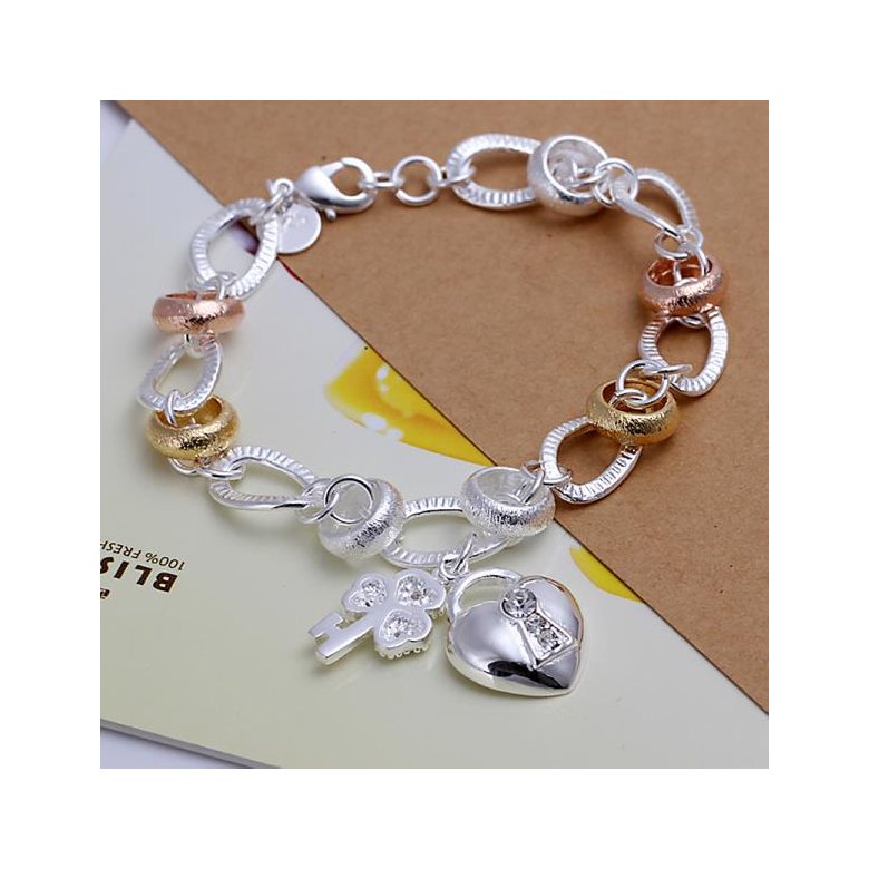Wholesale Romantic Silver Heart Jewelry Set TGSPJS297 1