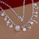 Wholesale Romantic Silver Moon Crystal Jewelry Set TGSPJS389 1 small