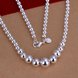 Wholesale Classic Silver Ball Jewelry Set TGSPJS405 1 small