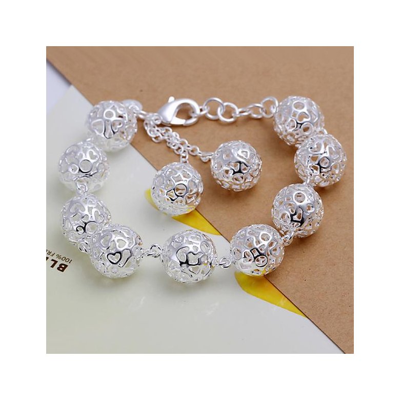 Wholesale Trendy Silver Ball Jewelry Set TGSPJS496 1