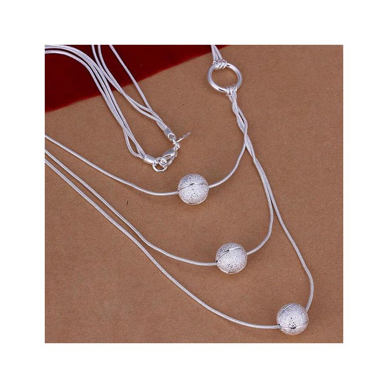 Wholesale Trendy Silver Ball Jewelry Set TGSPJS526 0