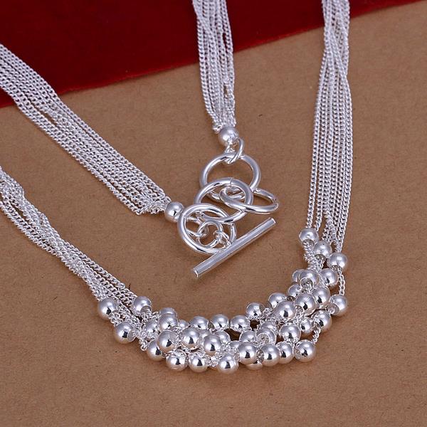 Wholesale Trendy Silver Ball Jewelry Set TGSPJS551 0